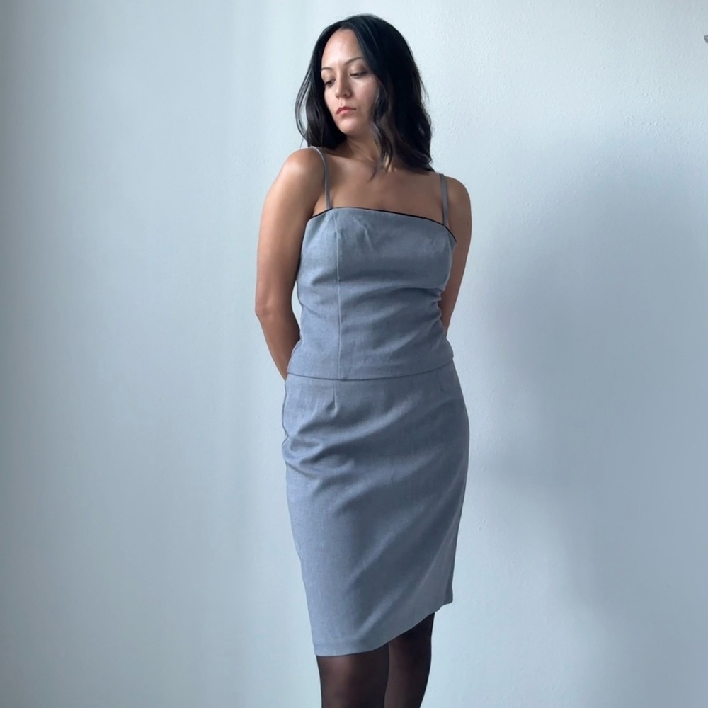 Charlotte Russe Grey Cami & Skirt suit Set